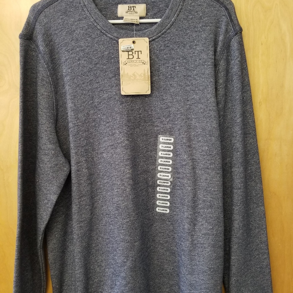 BT Supply Co. Men's Pullover Sweater Grey